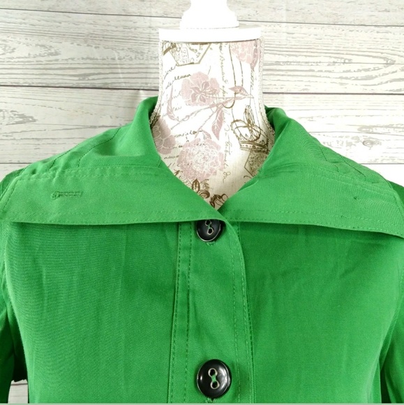 Ruby Rd green jacket petite button front 10P - Picture 5 of 8
